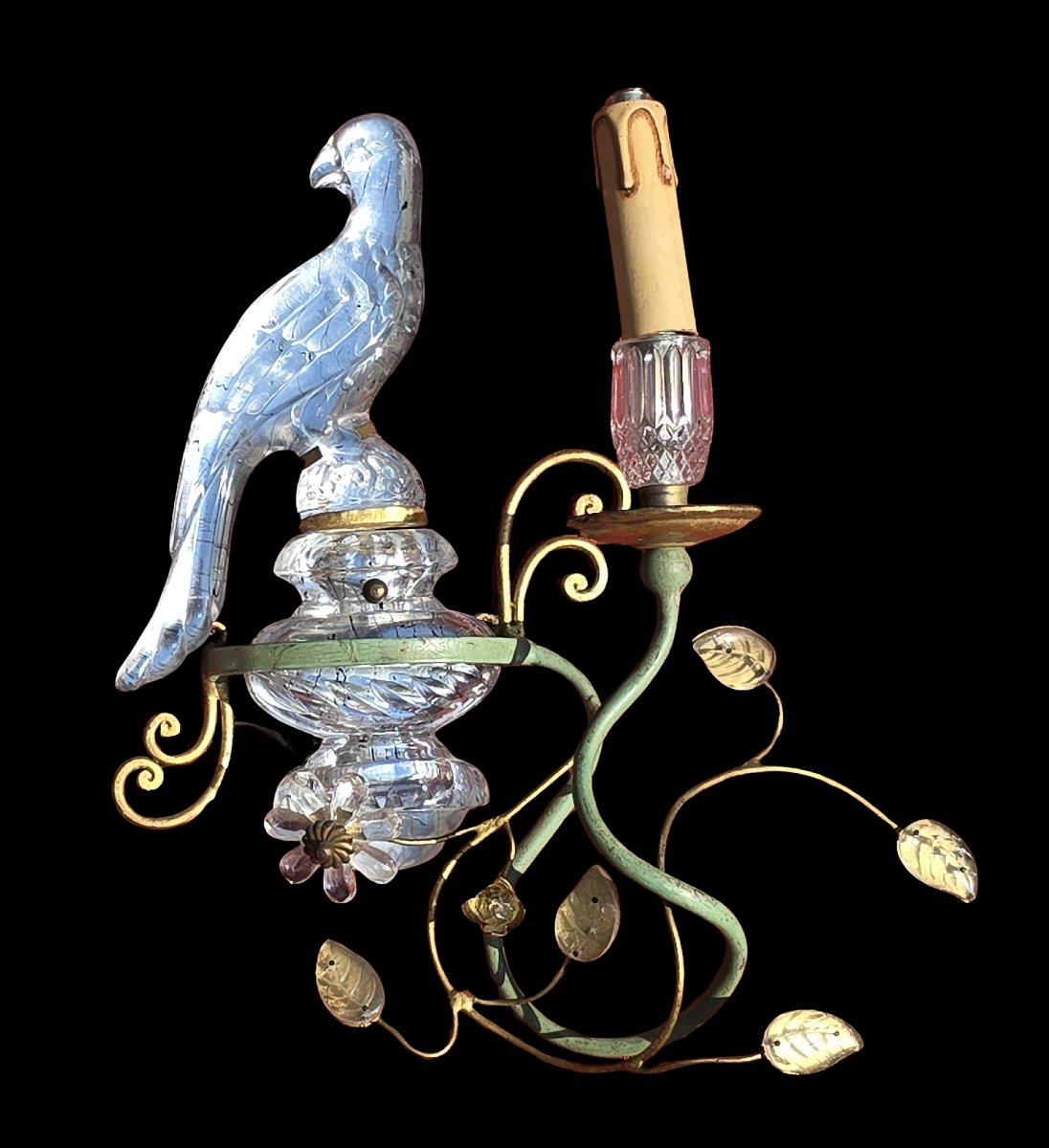 Wall-mounted Lamp With A Parrot, Banci, Florence, Circa 1960