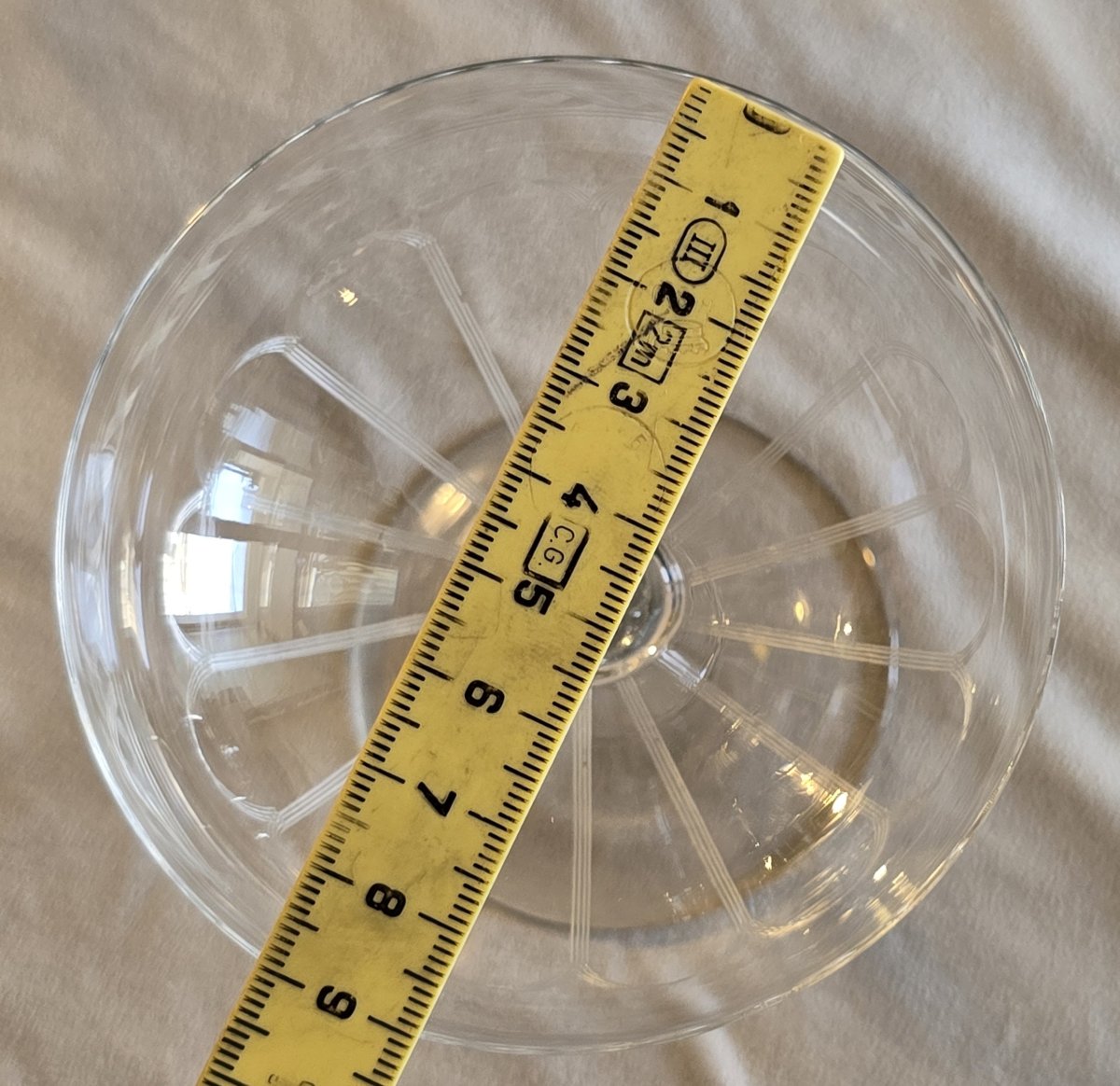  ensemble de six coupes à champagnes en cristal, vers 1910-1930-photo-3
