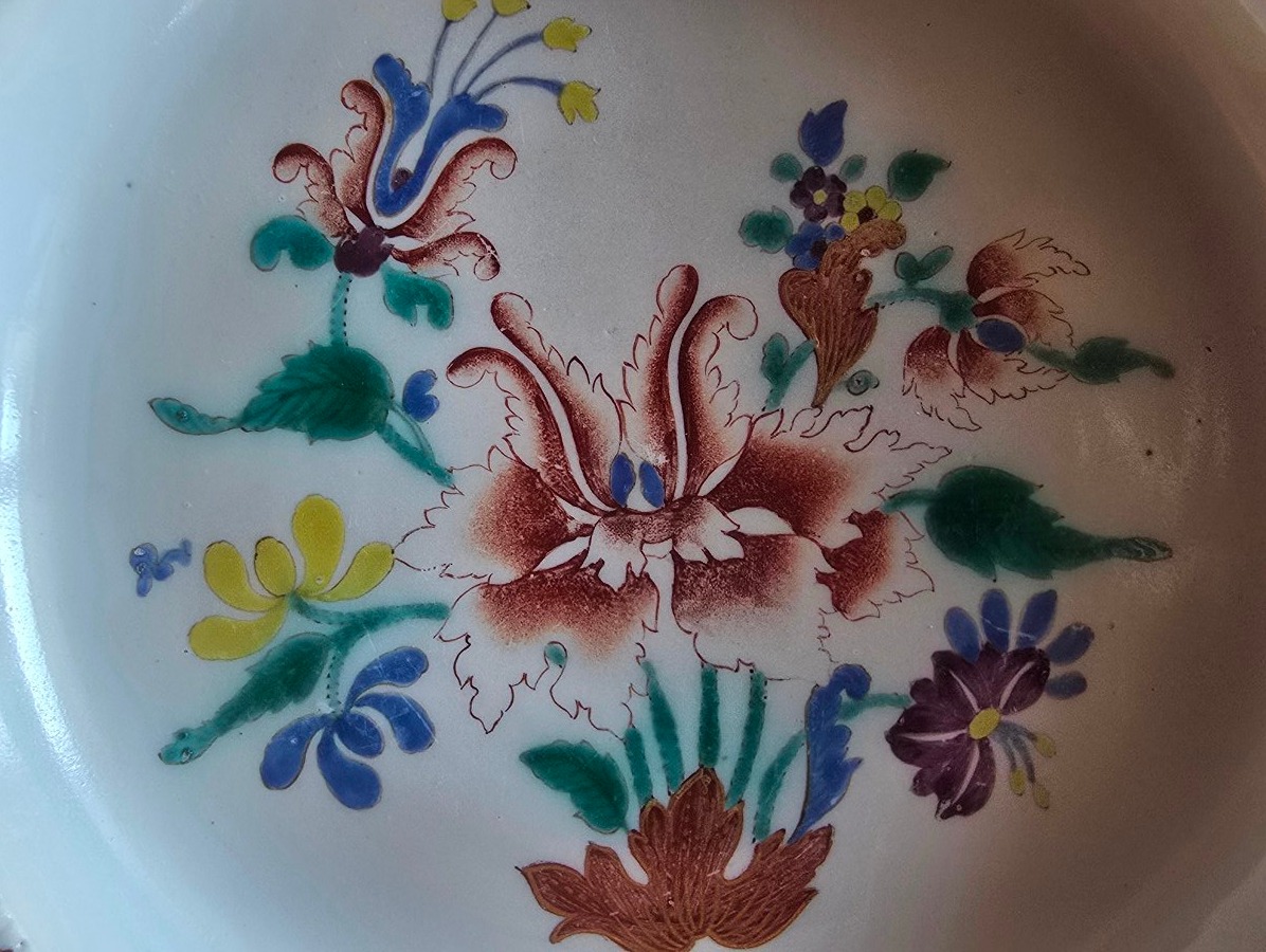 Assiette en porcelaine Ginori Doccia XVIII eme siecle-photo-2