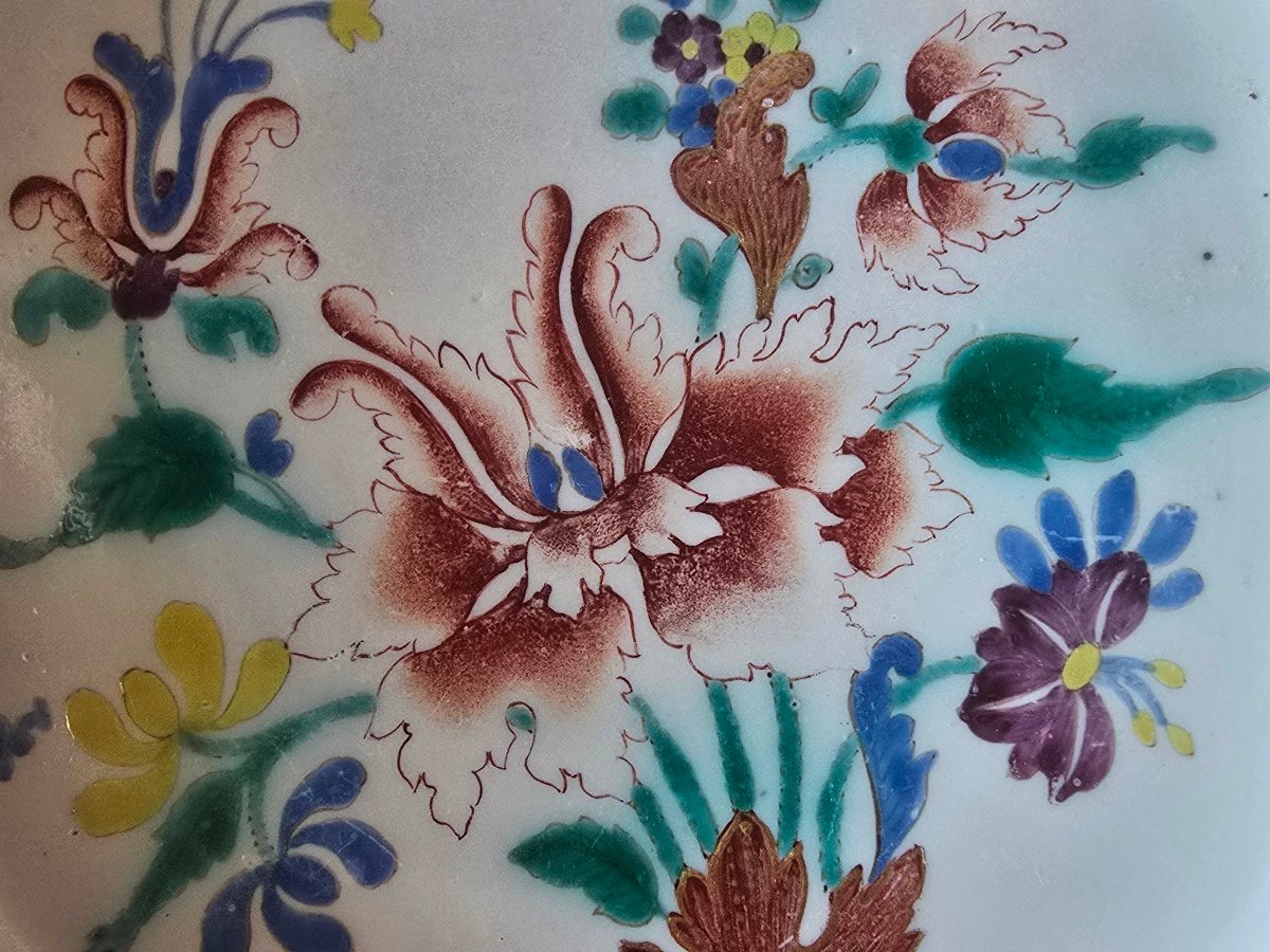 Assiette en porcelaine Ginori Doccia XVIII eme siecle-photo-3