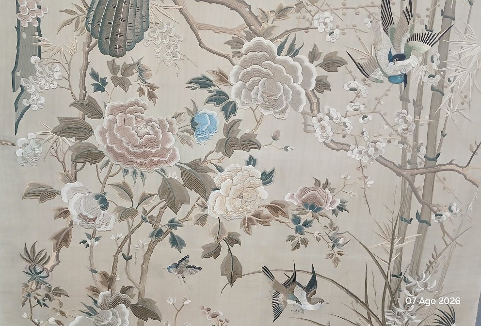 Importante broderie chinoise ancienne, 130x320 cm, vers 1900–1930-photo-5