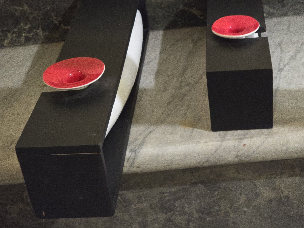 Deux  vases modernistes  PA Crespi, Italie, design années 1960–1970-photo-1