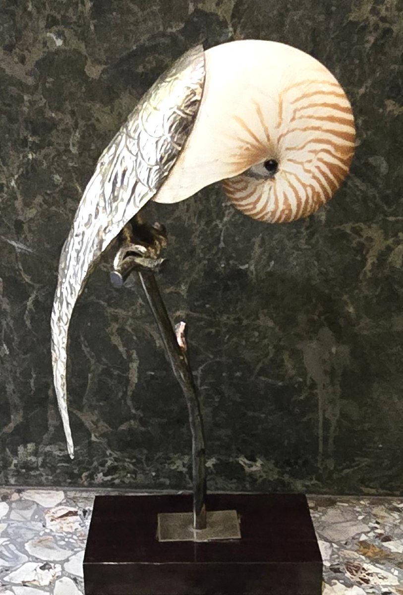 Perroquet sculpture de Gabriella Binazzi, vers 1970-photo-2