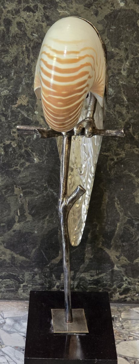 Perroquet sculpture de Gabriella Binazzi, vers 1970-photo-3