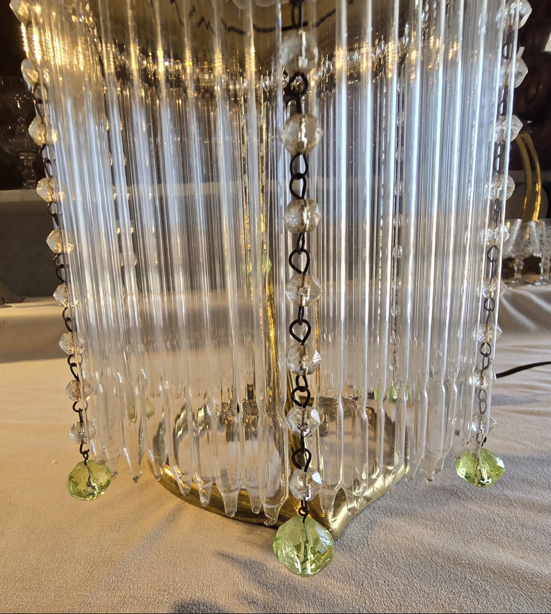 Lampe de table ancienne, France,  première moitié du XX ème siècle-photo-4