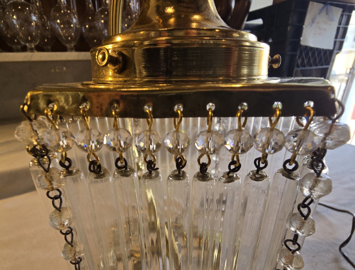 Lampe de table ancienne, France,  première moitié du XX ème siècle-photo-1