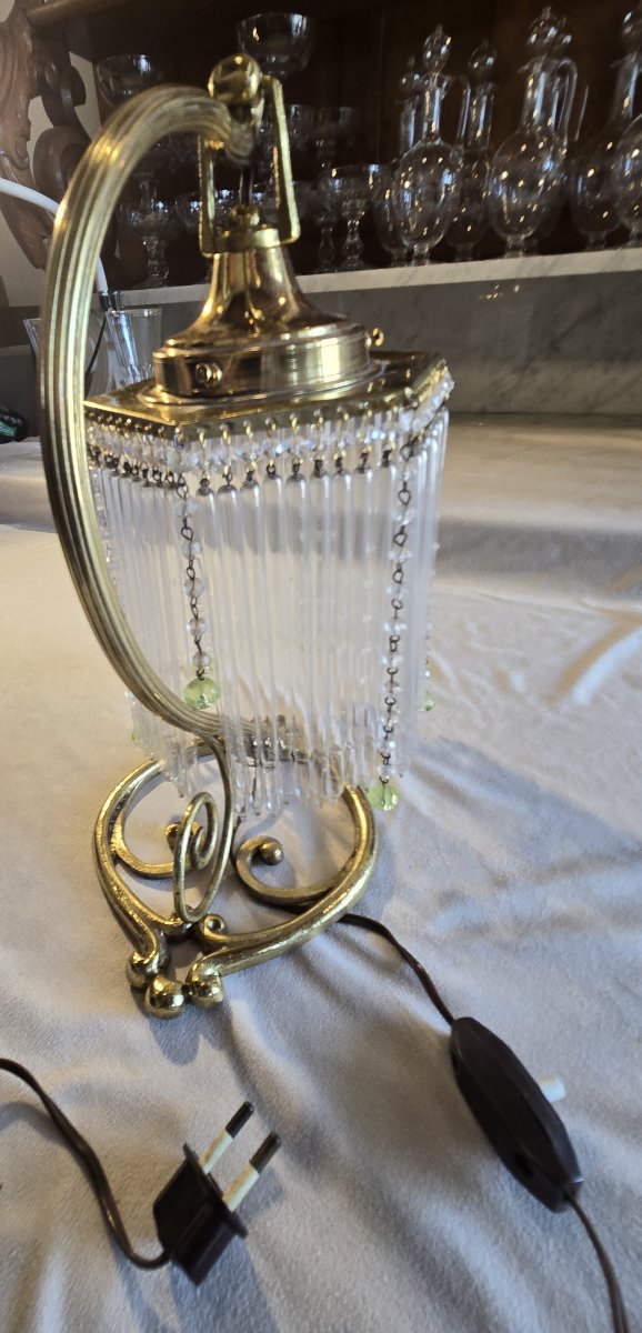 Lampe de table ancienne, France,  première moitié du XX ème siècle-photo-2