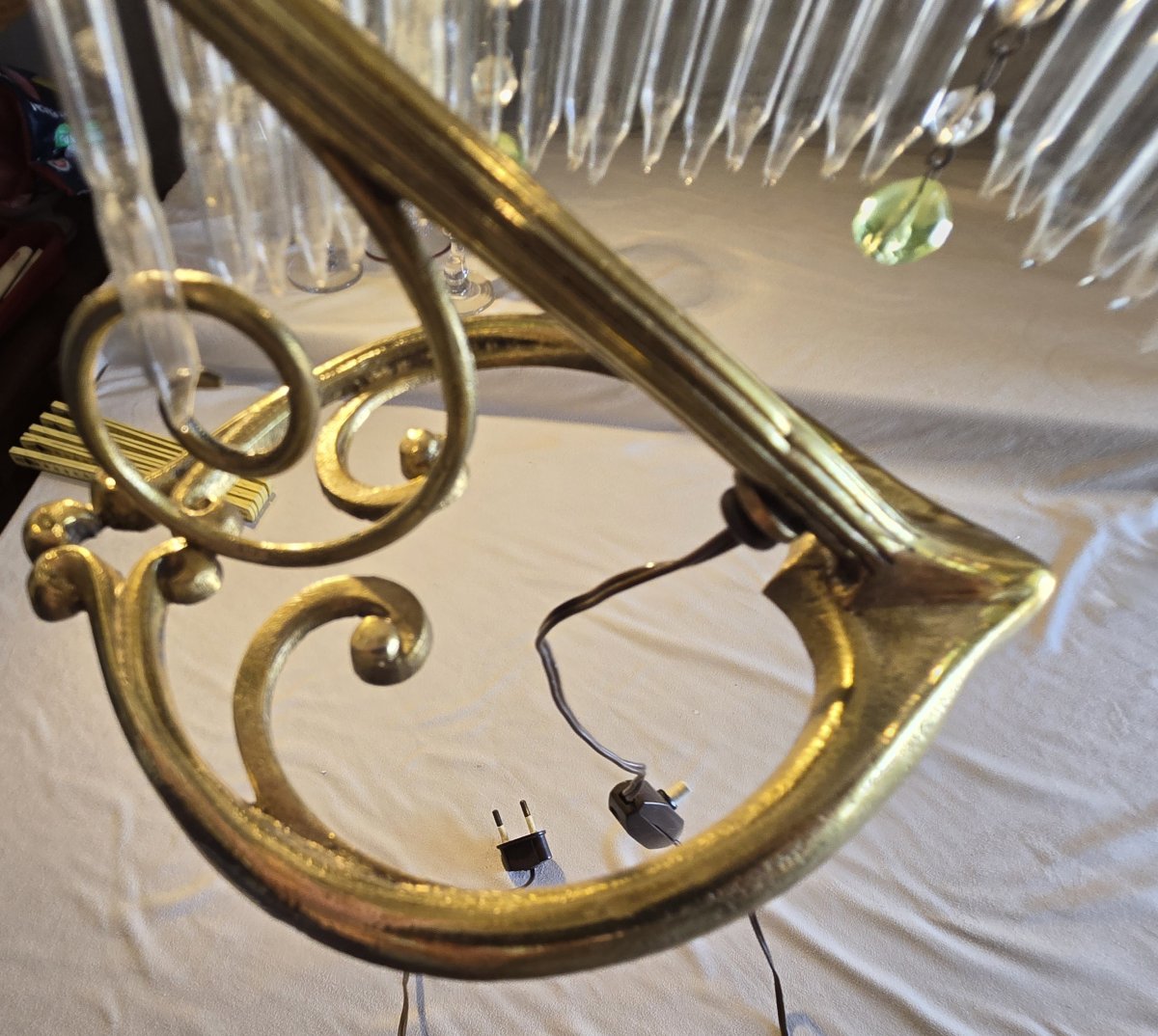 Lampe de table ancienne, France,  première moitié du XX ème siècle-photo-5
