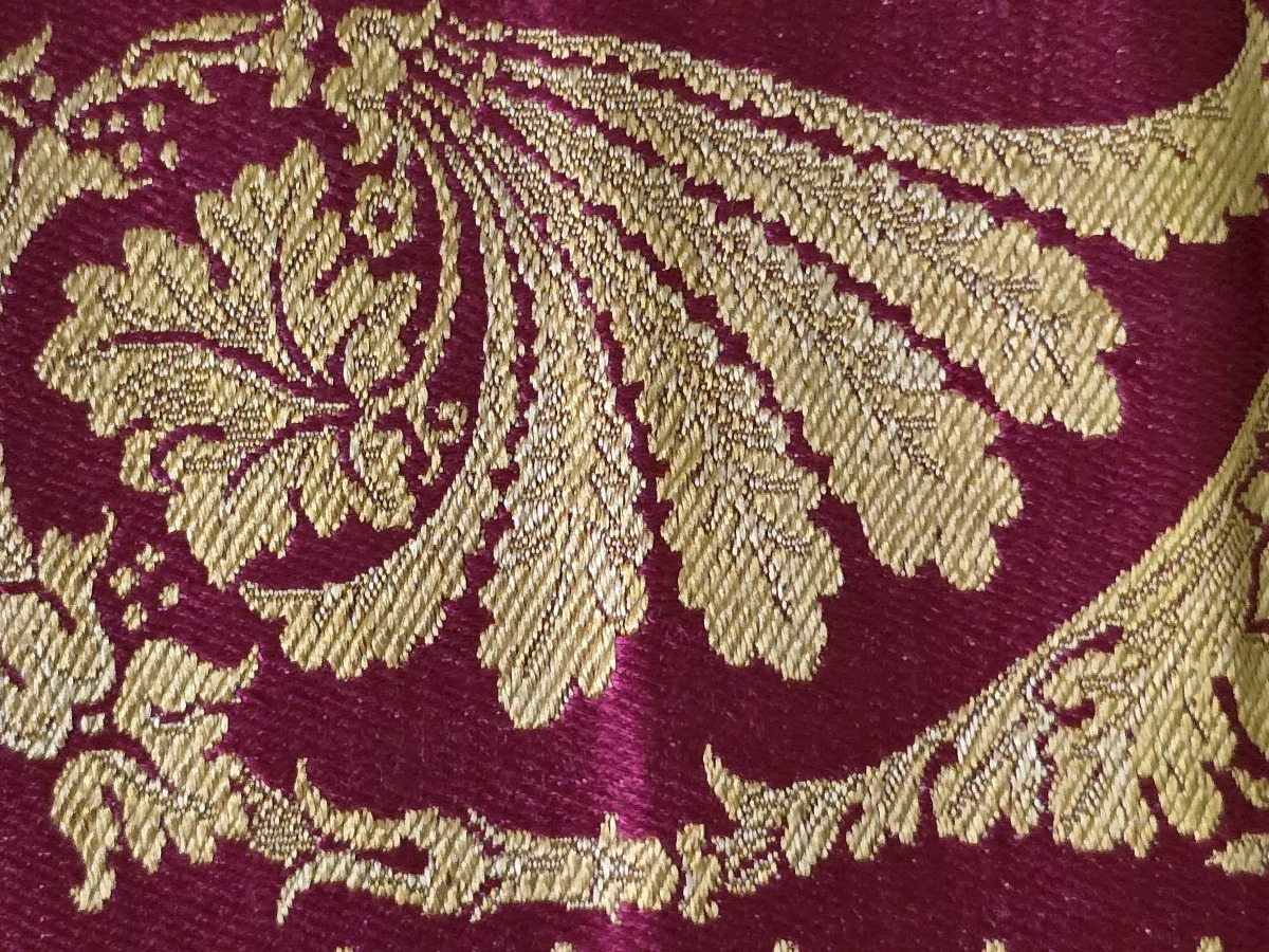 A Jacquard-woven Silk Ribbon From The Empire Period-photo-3