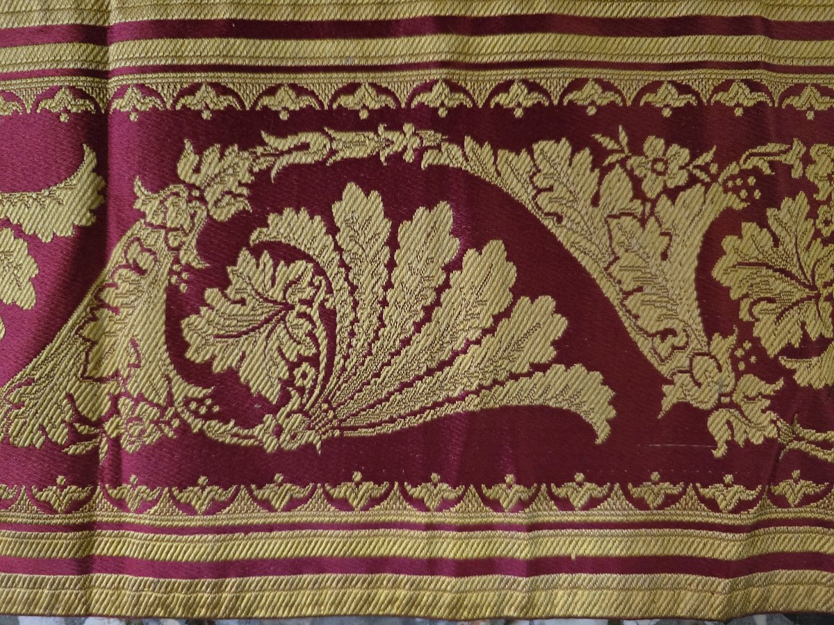 A Jacquard-woven Silk Ribbon From The Empire Period-photo-4