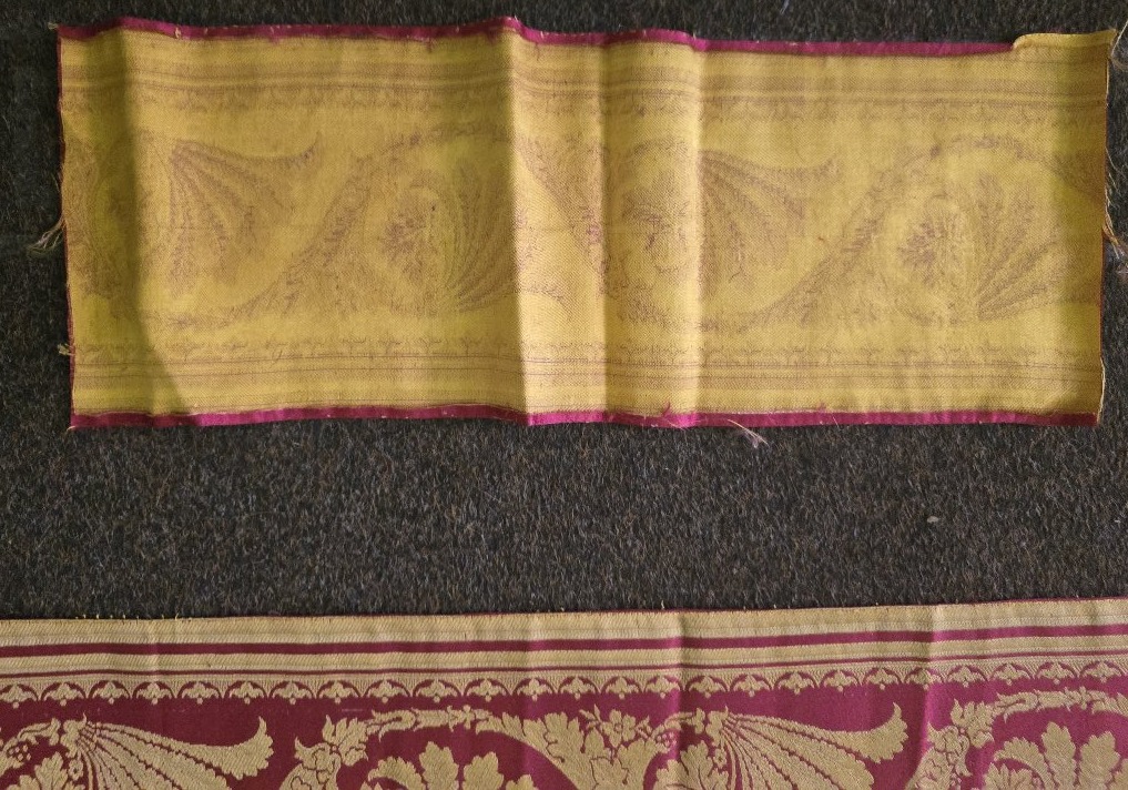 A Jacquard-woven Silk Ribbon From The Empire Period-photo-2