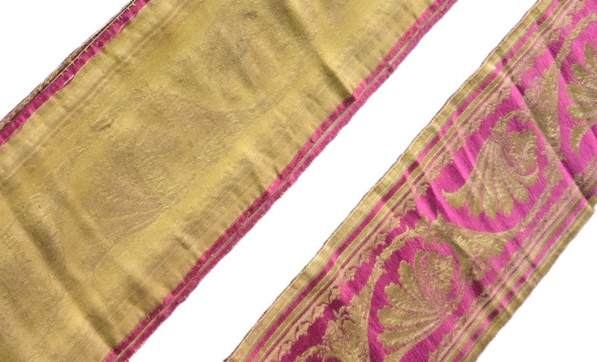 A Jacquard-woven Silk Ribbon From The Empire Period-photo-3
