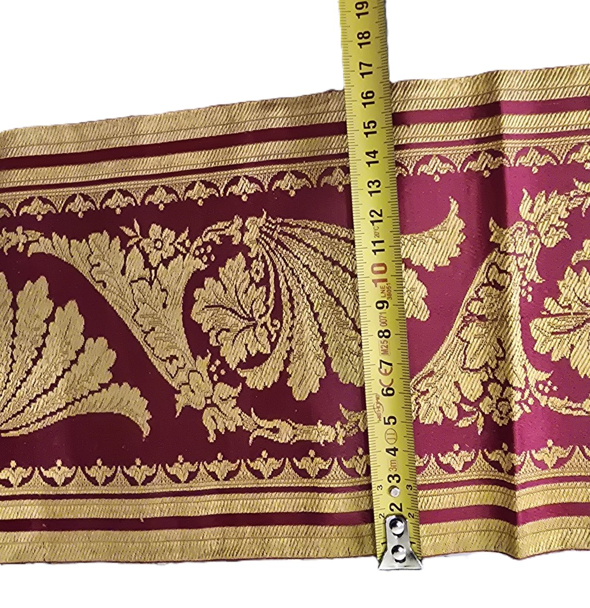 A Jacquard-woven Silk Ribbon From The Empire Period-photo-6