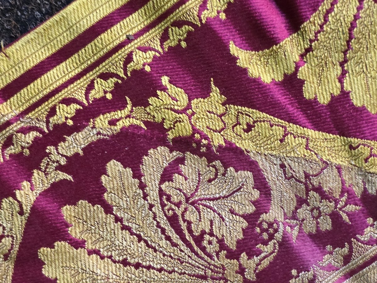 A Jacquard-woven Silk Ribbon From The Empire Period-photo-7