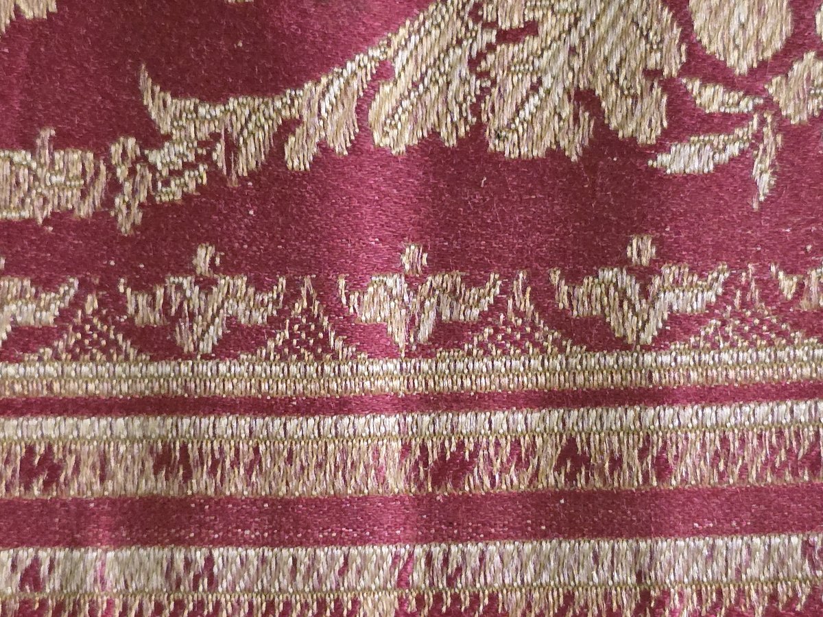 A Jacquard-woven Silk Ribbon From The Empire Period-photo-8