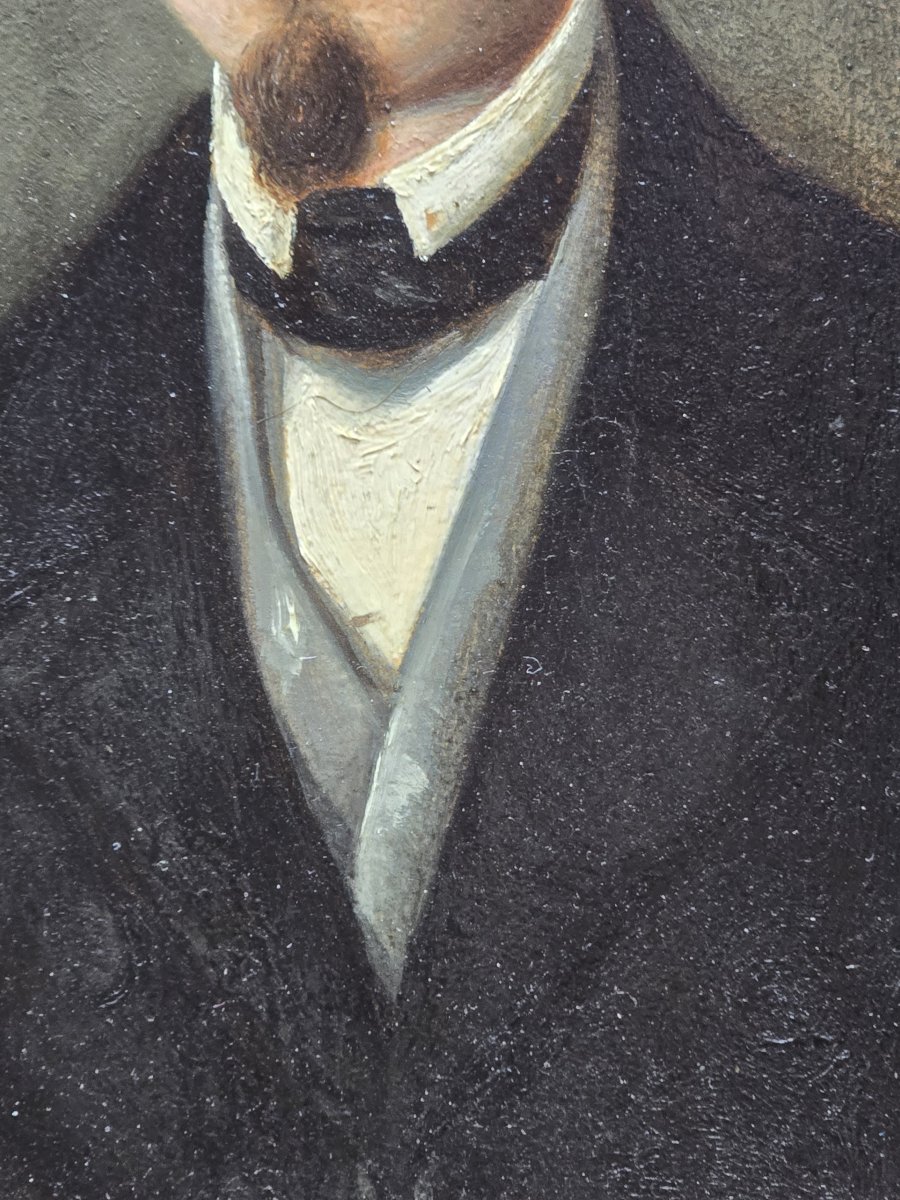 Antique Portrait Of A Young Bourgeois Man, 1856-photo-3
