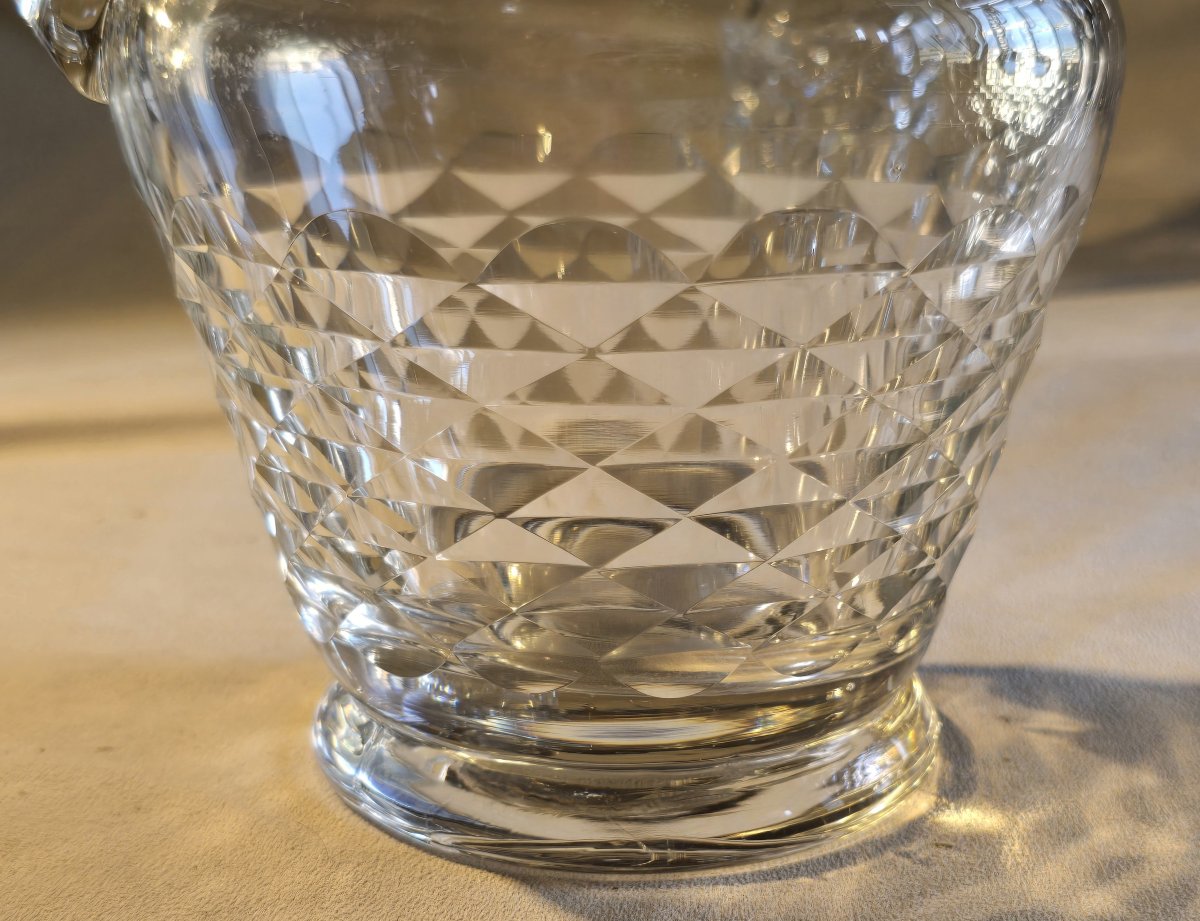 Pair Of Antique Cut-glass Pitchers—second Half Of The 20th Century-photo-4