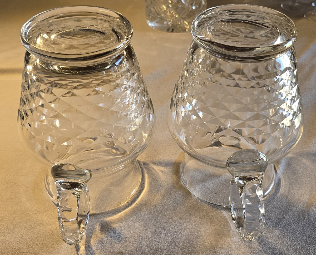 Pair Of Antique Cut-glass Pitchers—second Half Of The 20th Century-photo-1