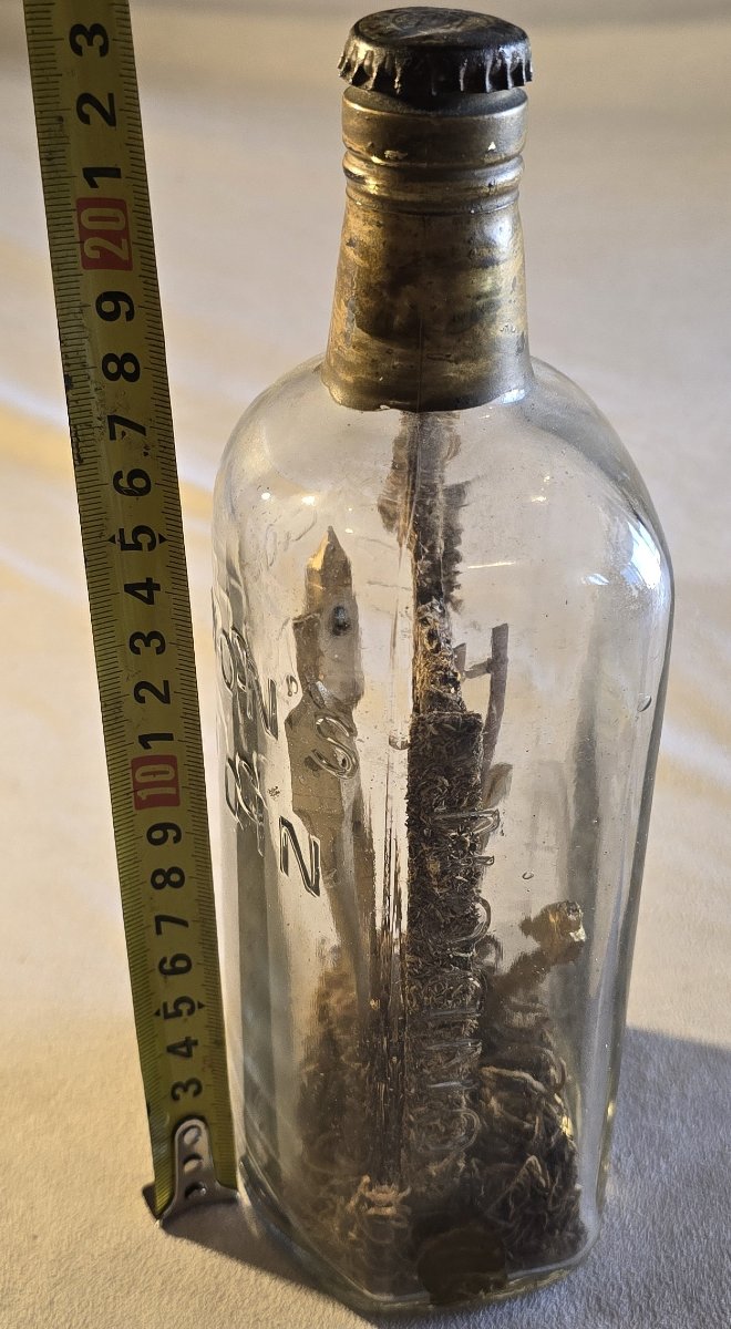 Ancienne crucifixion en bouteille – Arma Christi - Flaschenaltäre-photo-3
