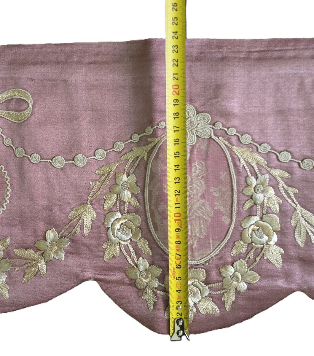 Antique Embroidered Curtain – Late 19th Century-photo-3