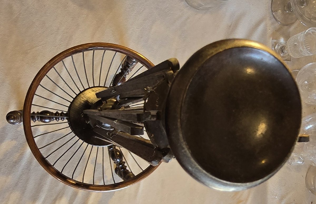 Antique Spindle For Skeins, Made Of Turned Wood, Second Half Of The 19th Century-photo-2
