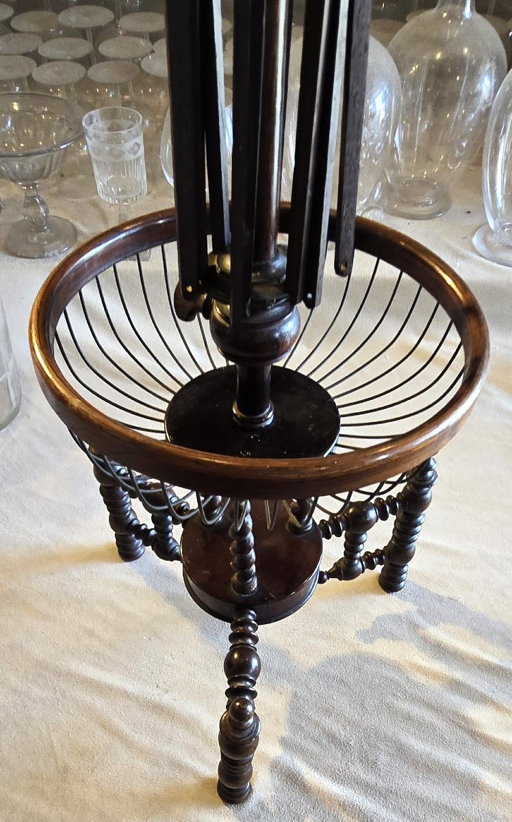 Antique Spindle For Skeins, Made Of Turned Wood, Second Half Of The 19th Century-photo-4