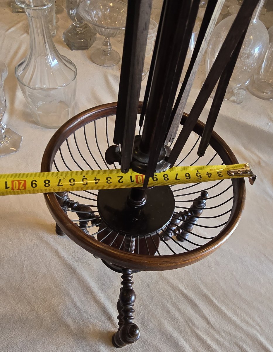 Antique Spindle For Skeins, Made Of Turned Wood, Second Half Of The 19th Century-photo-5