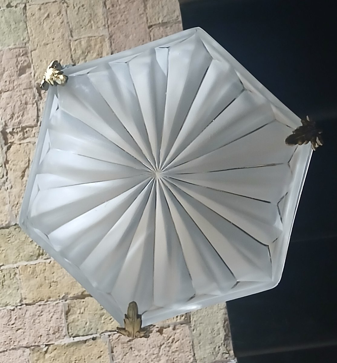 Art Deco Pendant Light By Degué, France, Circa 1925-photo-2