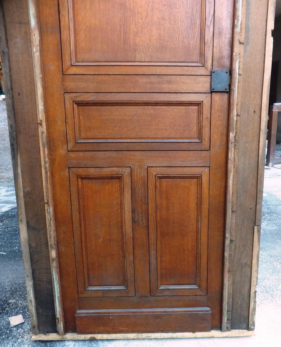 Pair Of Early XXs Solid Oak Doors High Quality-photo-3