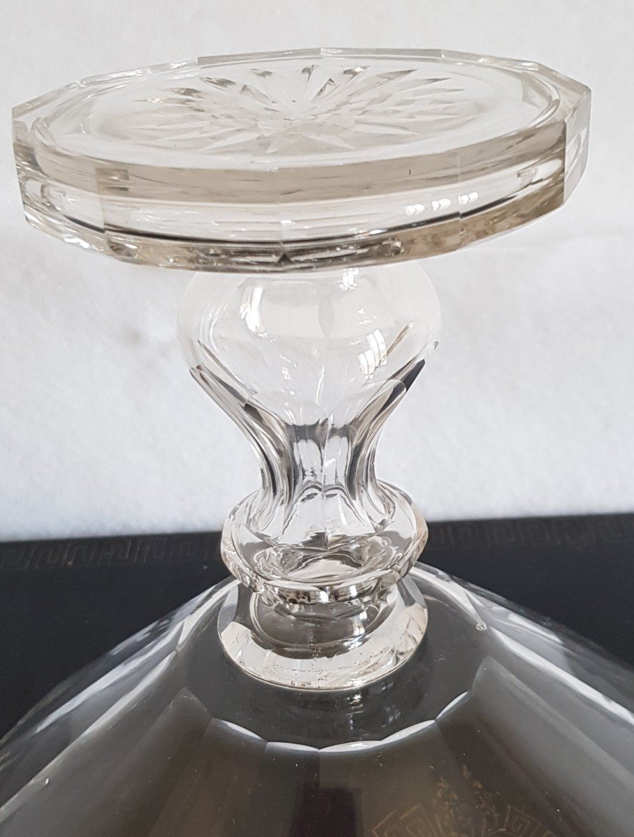 Large Cup On Foot In Cut Crystal XIXs Diam 27 Cm-photo-3