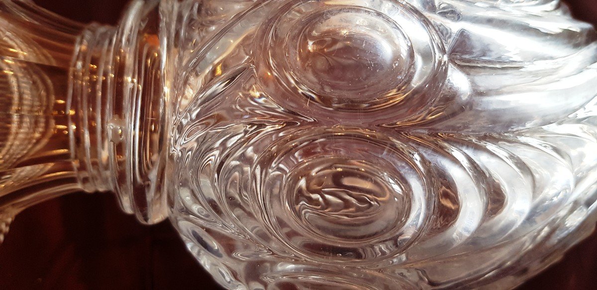 Paire De Vases En Cristal Le Creusot Fin XIX S Haut 26 Cm-photo-4