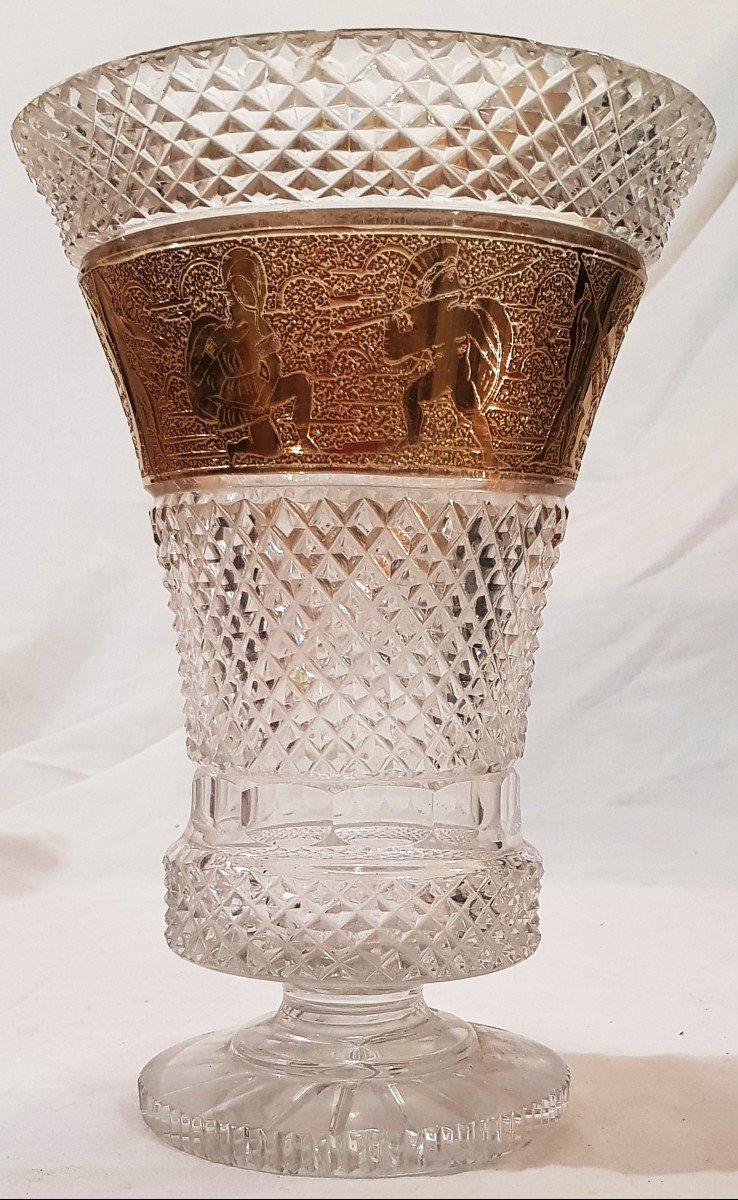 Antique Moser Crystal Vase