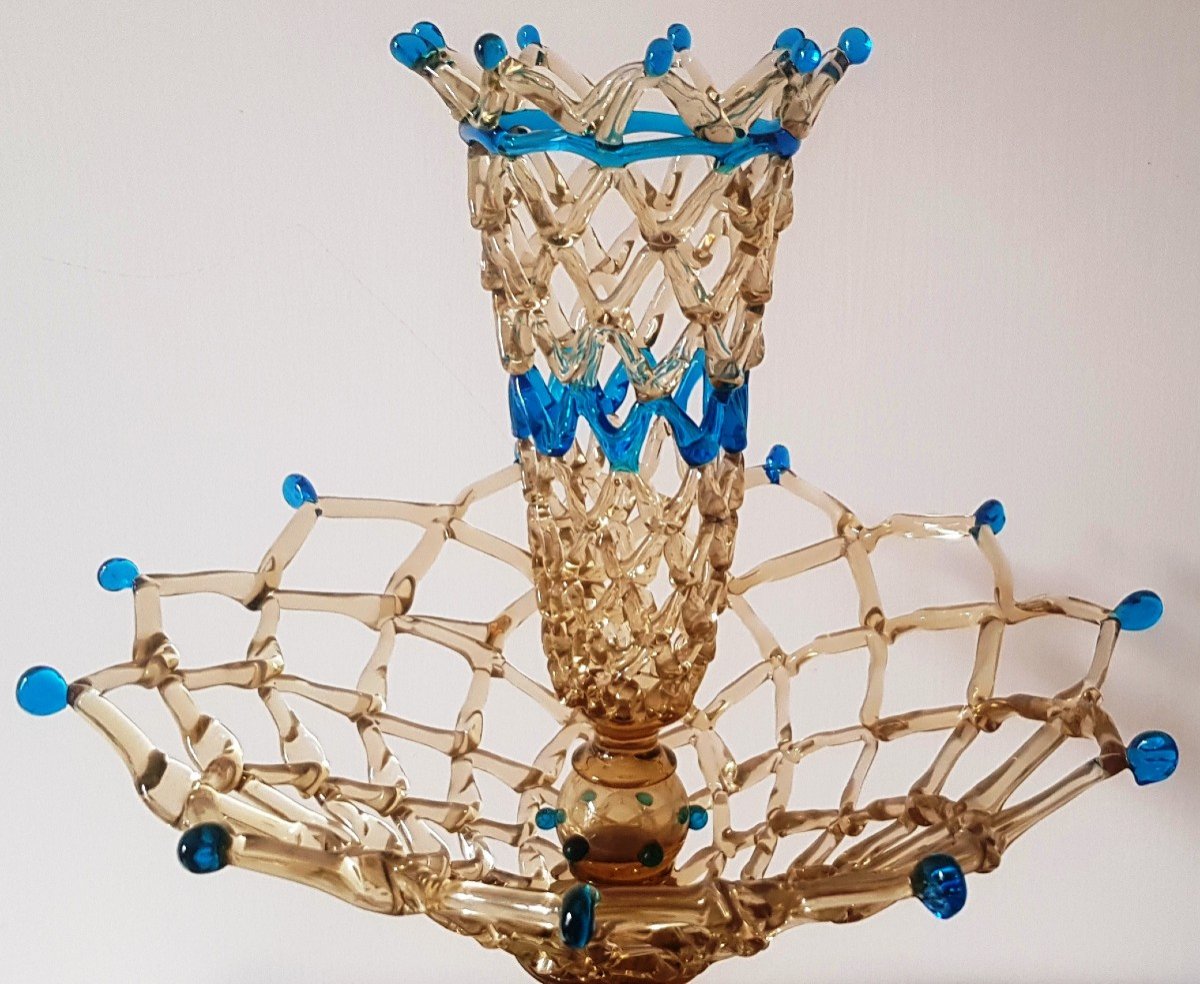 Pauly & Co Murano Blown And Openwork Glass Bowl-photo-1