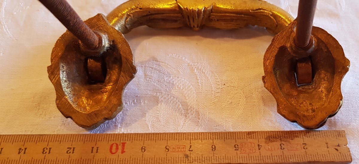 Pair Of Old Bronze Handles-photo-5