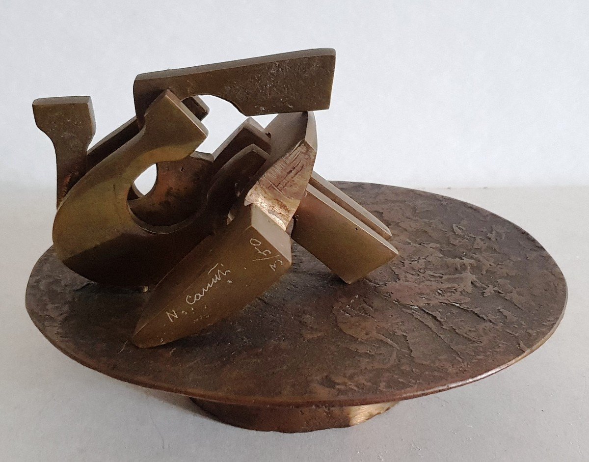 Mobile Bronze Sculpture Nado Canuti Signed Numbered-photo-3