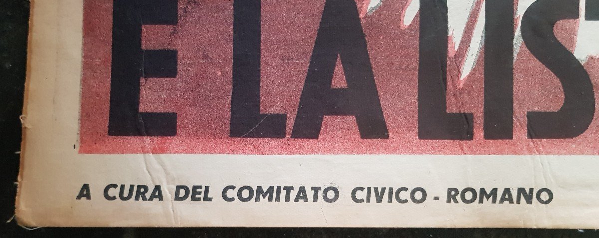 Two Anti-communist Electoral Propaganda Posters Italy Election May 1952-photo-1