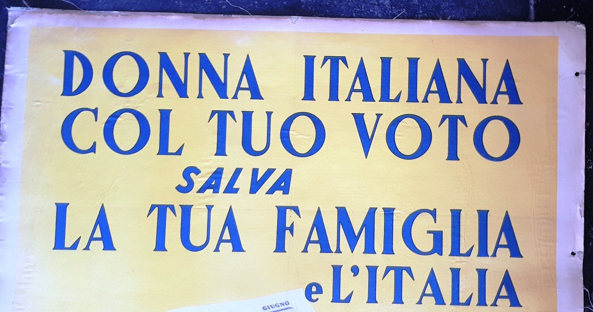 Two Anti-communist And Anti-socialist Electoral Propaganda Posters Italy Election Mai 1953-photo-1