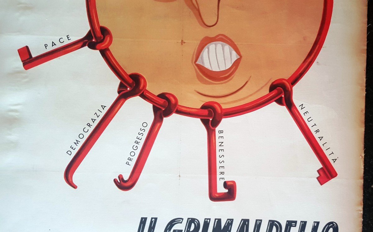 Two Anti-communist And Anti-socialist Electoral Propaganda Posters Italy Election Mai 1953-photo-4