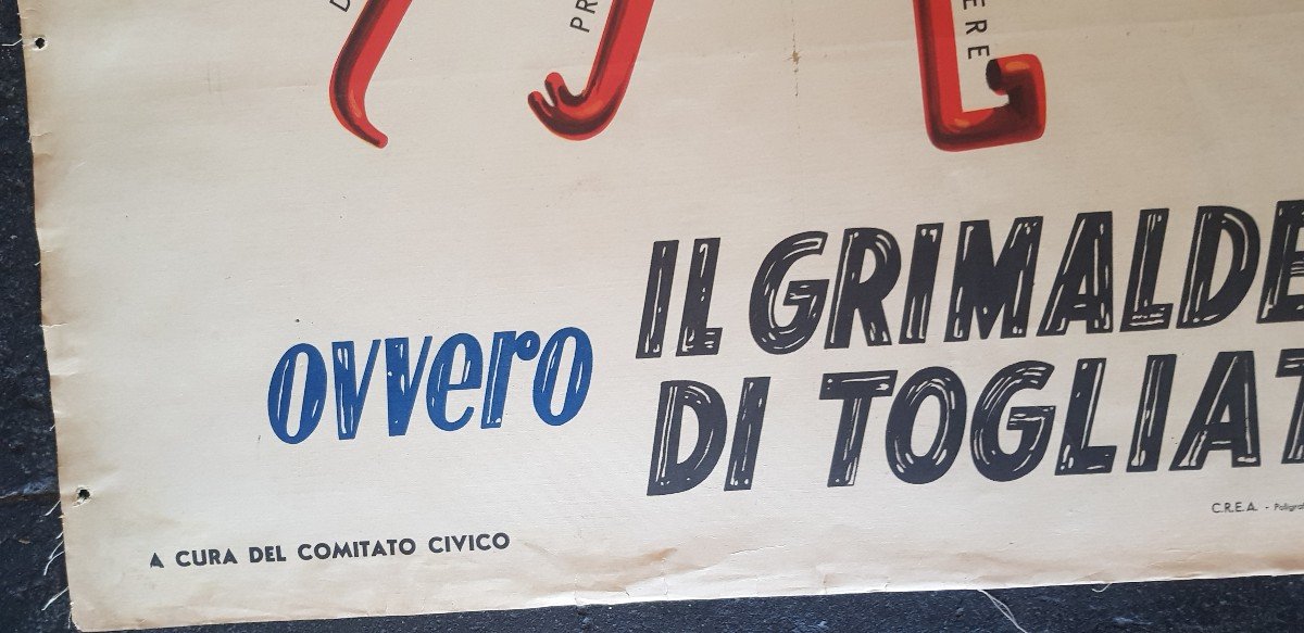 Two Anti-communist And Anti-socialist Electoral Propaganda Posters Italy Election Mai 1953-photo-7