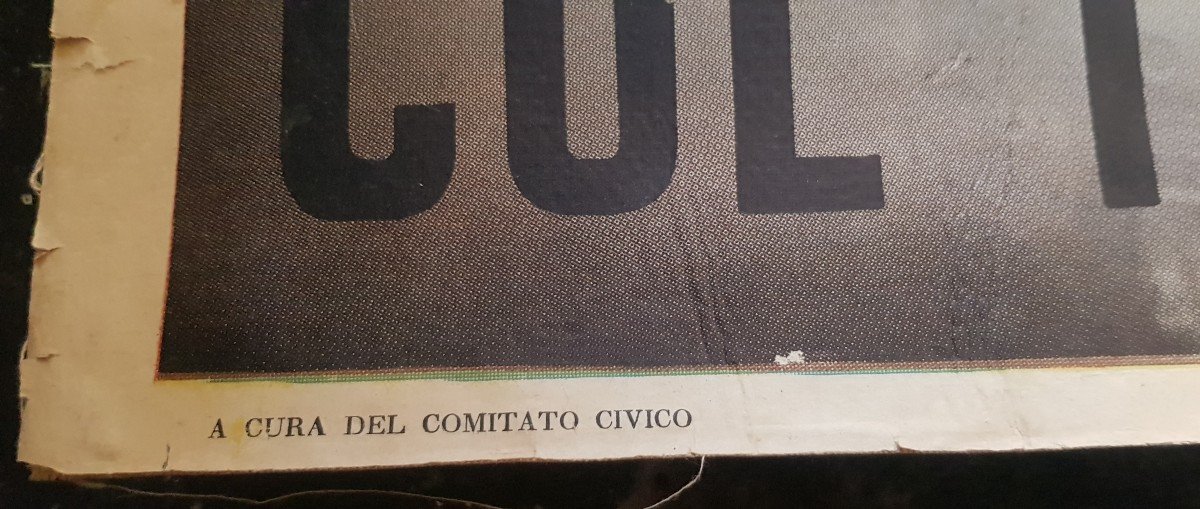 Two Anti-communist Electoral Propaganda Posters Italy Sicily June 1955-photo-2