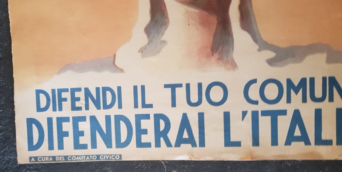 2 Posters 70x96 Cm Spes Italy Election Propaganda April 18th 1948-photo-3