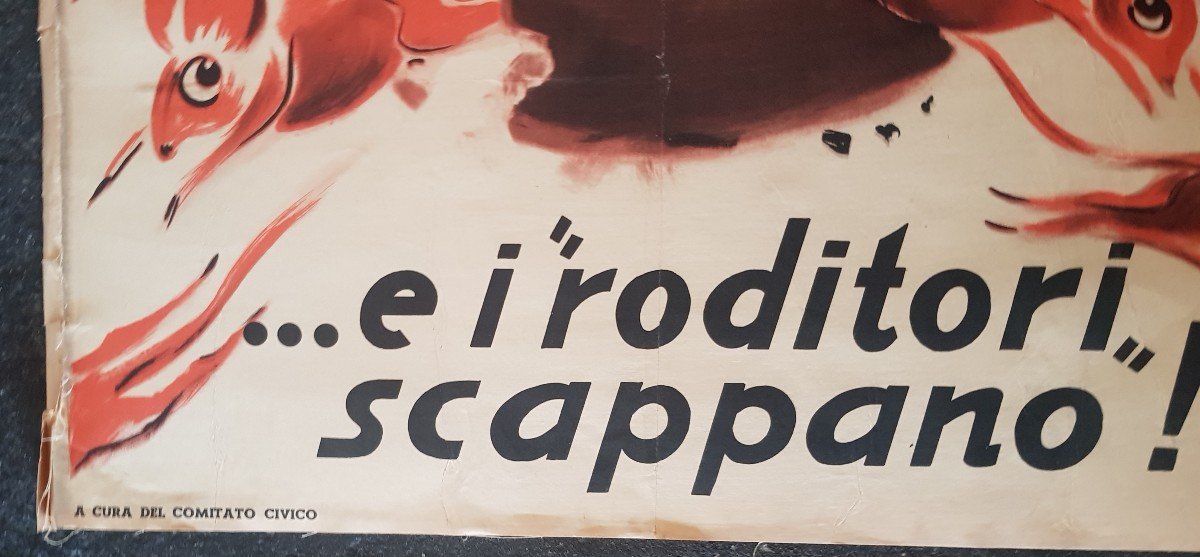 2 Posters 70x96 Cm Spes Italy Election Propaganda April 18th 1948-photo-5