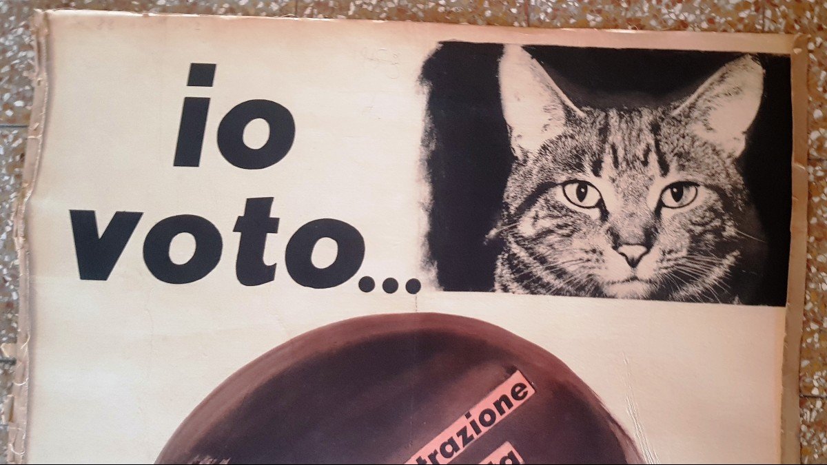 2 Posters 70x96 Cm Spes Italy Election Propaganda April 18th 1948-photo-7
