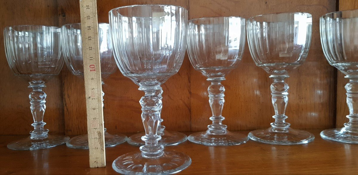 Old Service 54 Pieces Cut Crystal Glass Trinkglas Lobmeyr 54 Pieces-photo-3