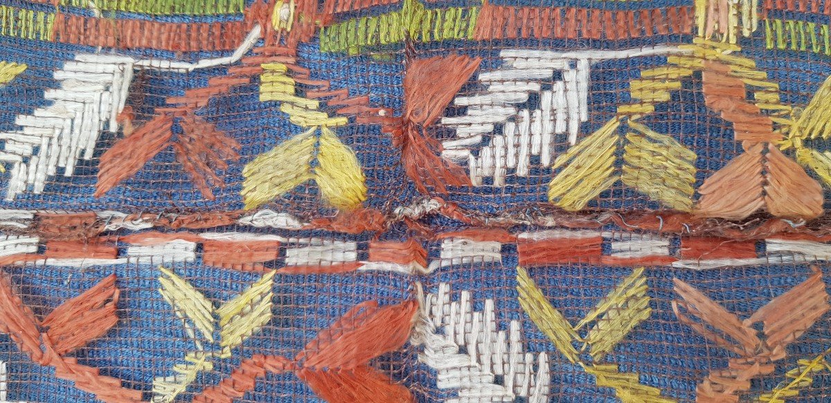 Petite Nappe Italie XIXs  Broderie à -photo-2