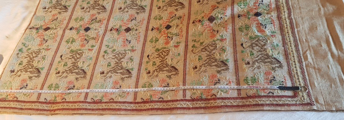 Antique Sardinian Tapestry Early XXs-photo-5