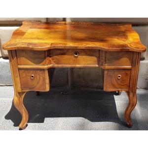 Austrian Central Walnut Desk Second Half Of The 19th Century 