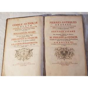 B. Picart - P. Von Stosch -Pierres Antiques Gravees 1724 Première Edit. Bilingue Français/Latin