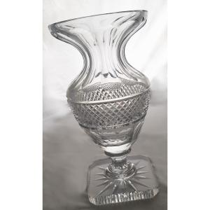 Medicis Vase In Cut Crystal