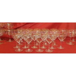 Serie De 10 Verres à Vin  Lobmeyr Monogramme SMN